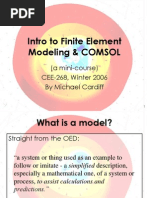 Intro To Finite Element Modeling and COMSOL