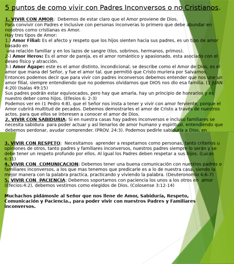 Padres Inconversos | PDF | Amor | Teología