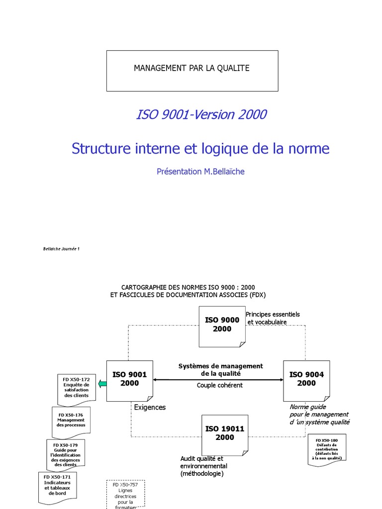 1 - Structure Interne Et Logique de La Norme ISO 9001 | PDF ...