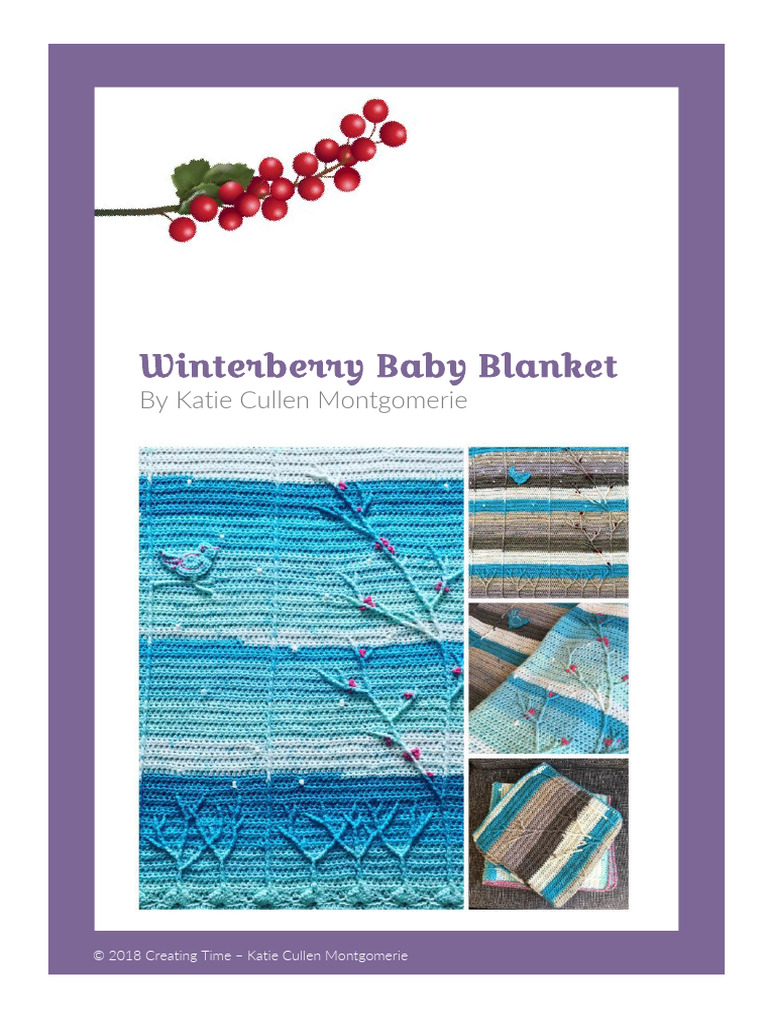 Winterberry Baby Blanket Crochet Pattern | PDF | Crochet | Yarn