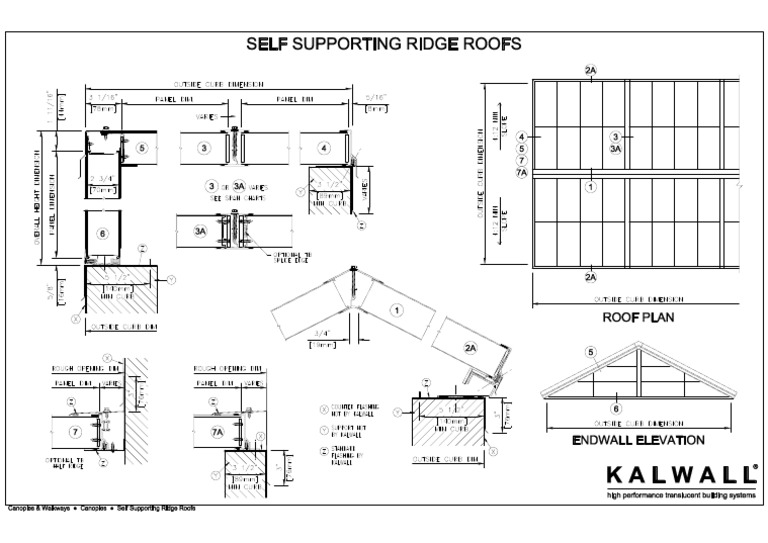 Canopies Self Supporting Ridge Roof | PDF