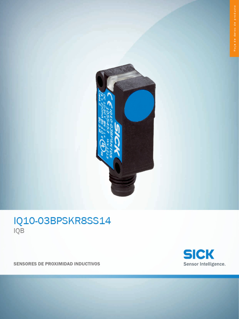 Datasheet IQ10-03BPSKR8SS14 1066837 Es | PDF | Electricidad