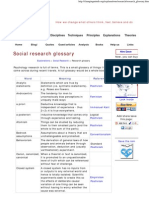 Social Research Glossary