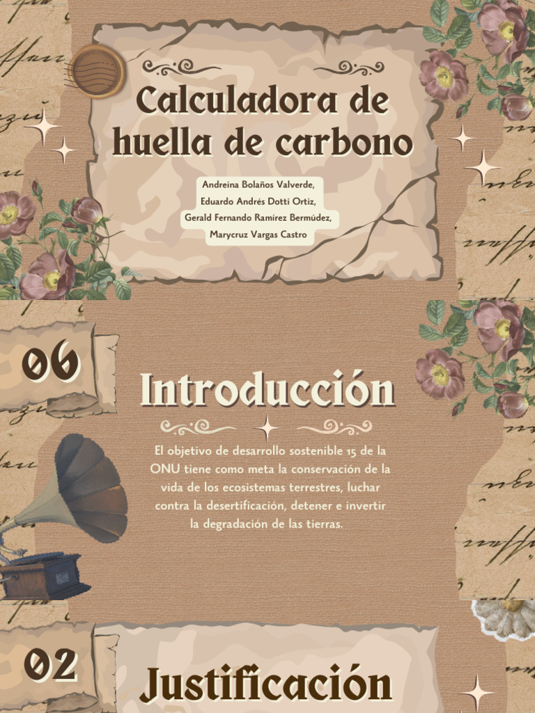 Presentación Final Cal, Huella | PDF | Huella de carbono | Metodología ...