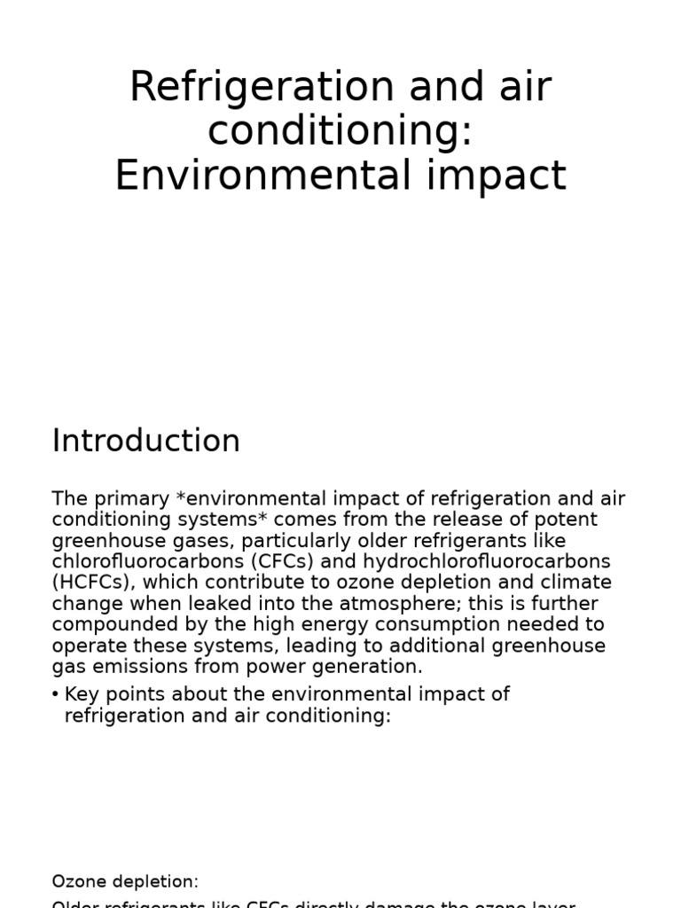 Refrigerant Leakage | PDF | Greenhouse Gas | Chlorofluorocarbon