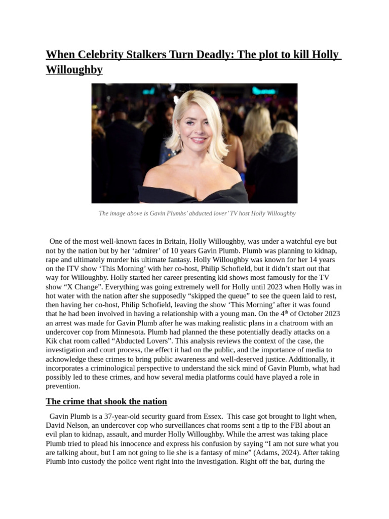 When Celebrity Stalkers Turn Deadly PDF Crimes Crime & Violence