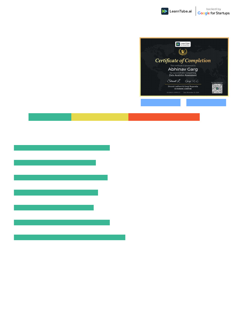 Abhinav Garg's Data Analytics Report | PDF | Data Analysis | Financial ...
