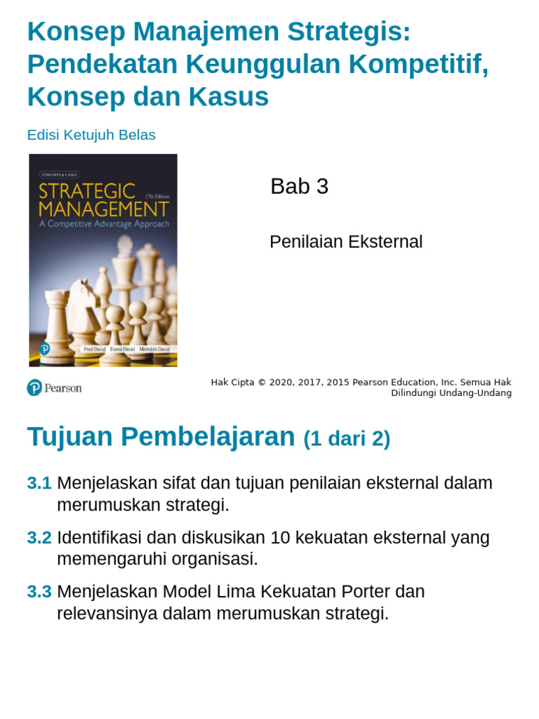 David Strategic Management 17e Accessible PowerPoint 03 B.indo | PDF
