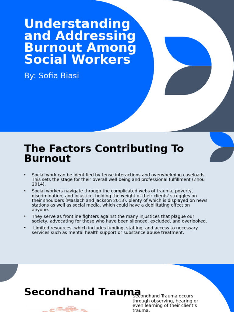 Combating Social Worker Burnout | PDF | Occupational Burnout | Social Work