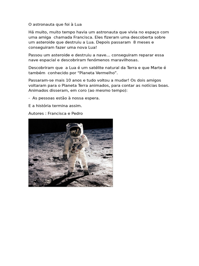 Aventura Espacial: Astronautas e a Lua | PDF
