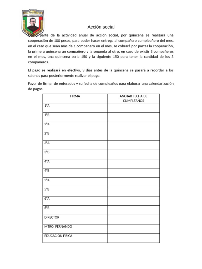 Acción Social | PDF