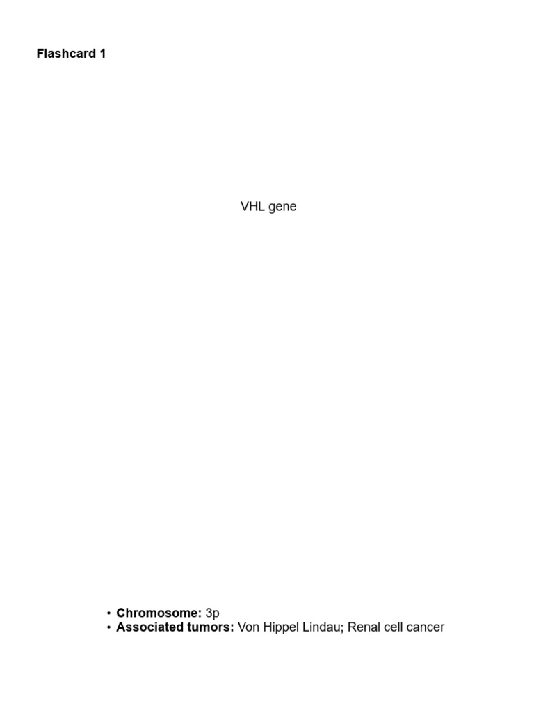 Tumor Suppressor Genes | PDF
