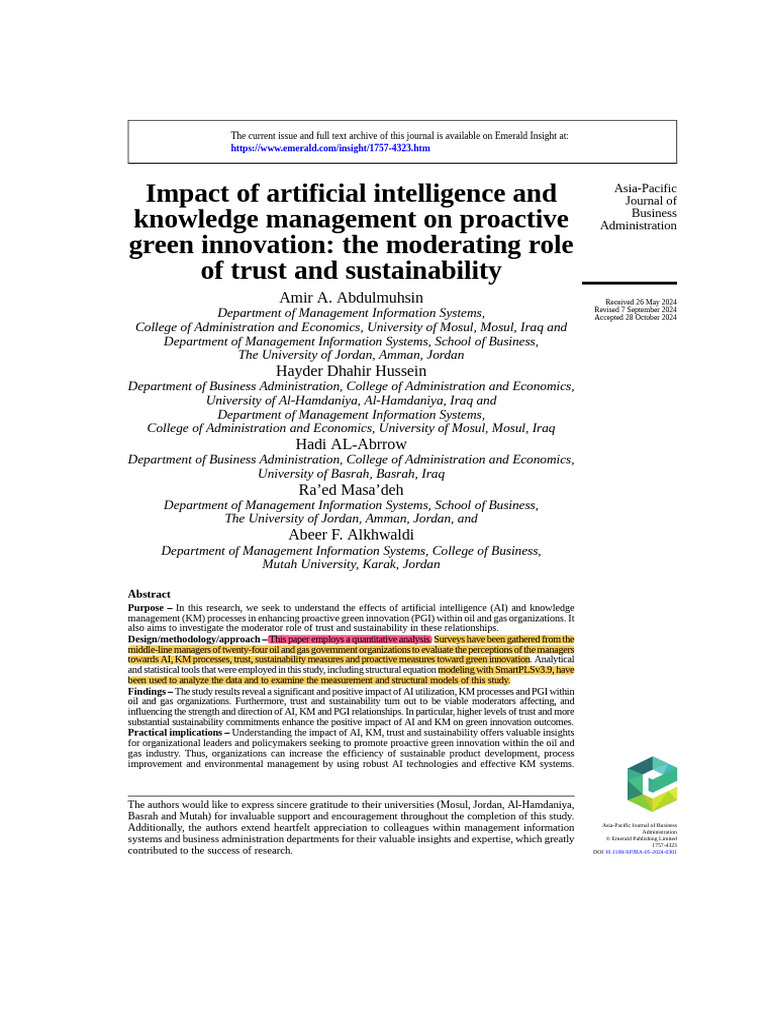 Green Innovation Copy | PDF | Artificial Intelligence | Intelligence ...