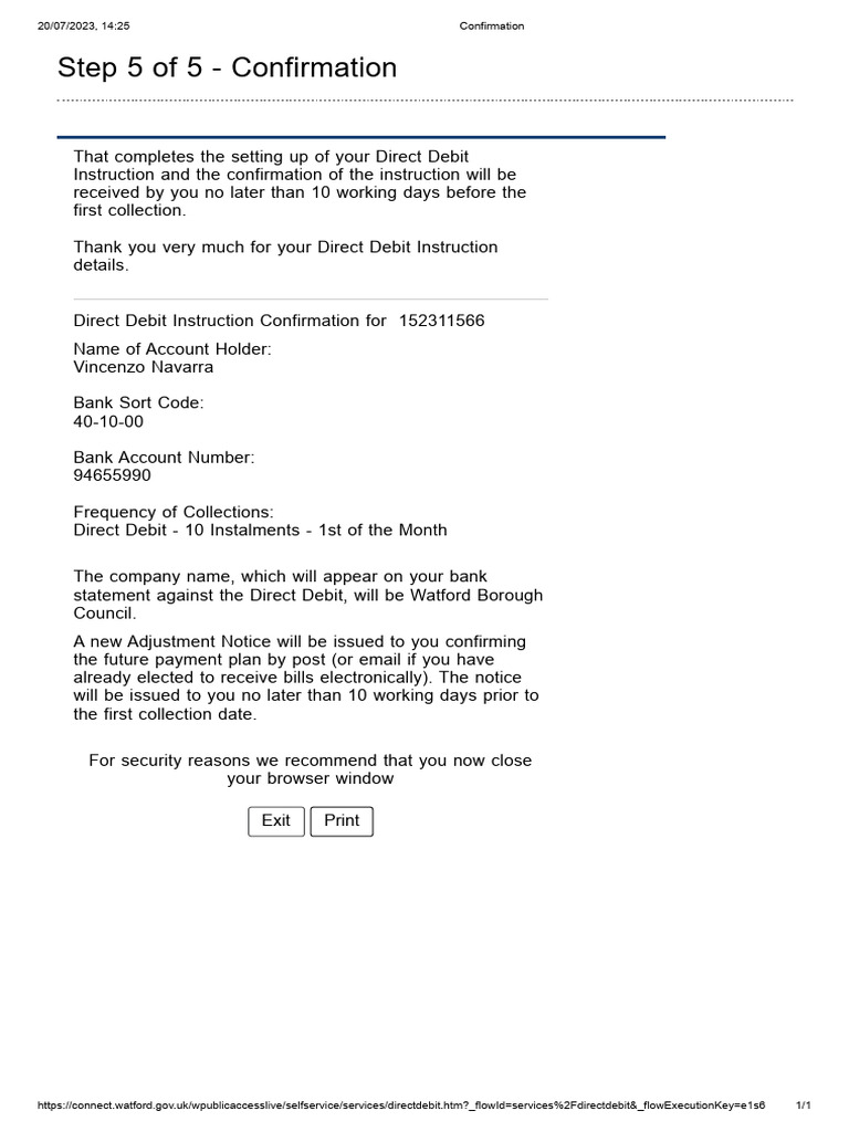 Confirmation | PDF