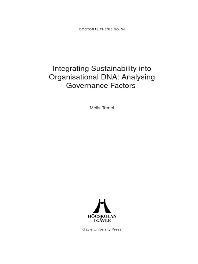 Governance for Organisational Sustainability | PDF | Systems Theory ...