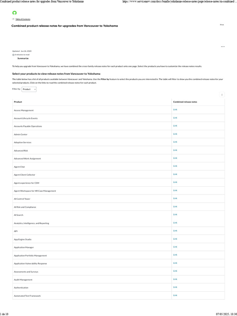 Yokohama Upgrade Release Notes | PDF | Internet Of Things | Artificial ...