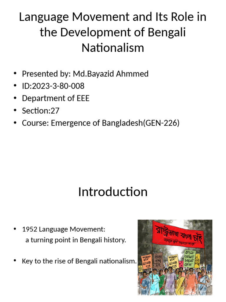 Language Movement Presentation | PDF