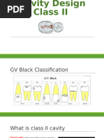 Class II Cavity Preparation PDF | PDF | Dentistry Branches | Dentistry