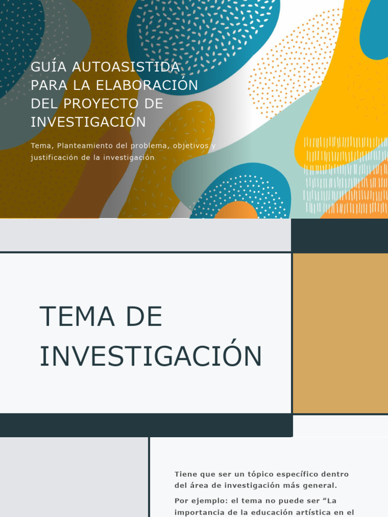 Guía autoasistida para la elaboración del proyecto de investigación ...