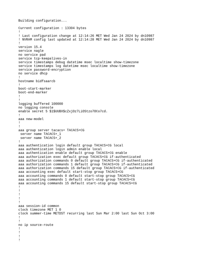 Cisco Configuration for Salamanca EDC | PDF | Computer Science | Data ...