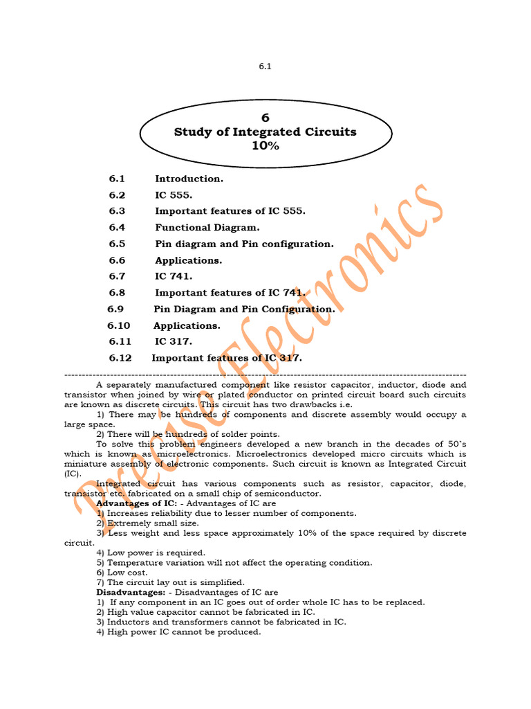 Study of ICS | PDF | Integrated Circuit | Electrical Components