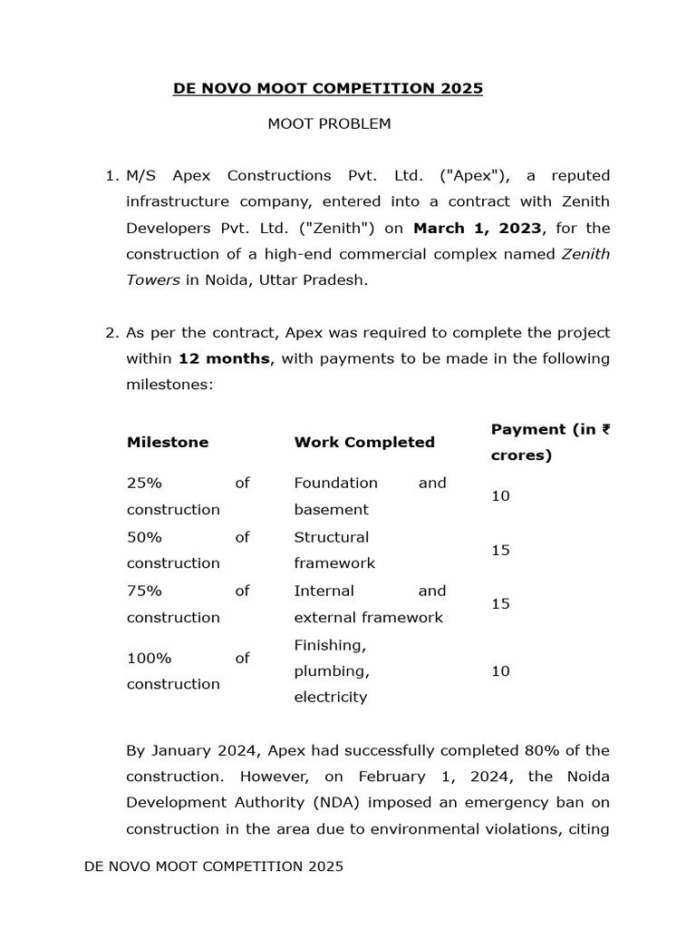 De Novo 2025 Moot Problem | PDF | Common Law | Justice