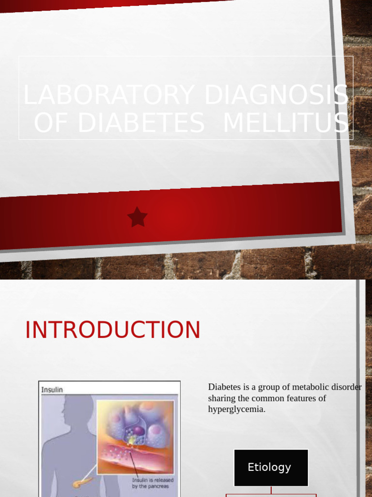 Laboratory Diagnosis of Diabetes Mellitus | PDF | Glycated Hemoglobin ...