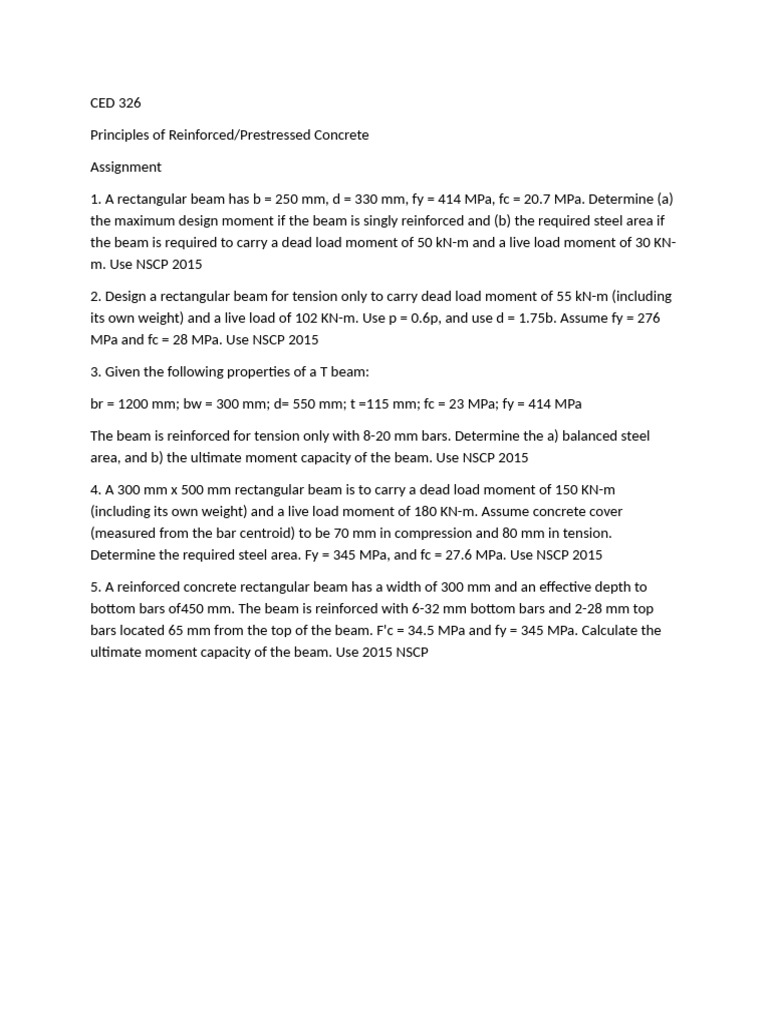 Ced 326 Assignment | PDF
