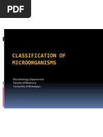 Classification of Microorganisms