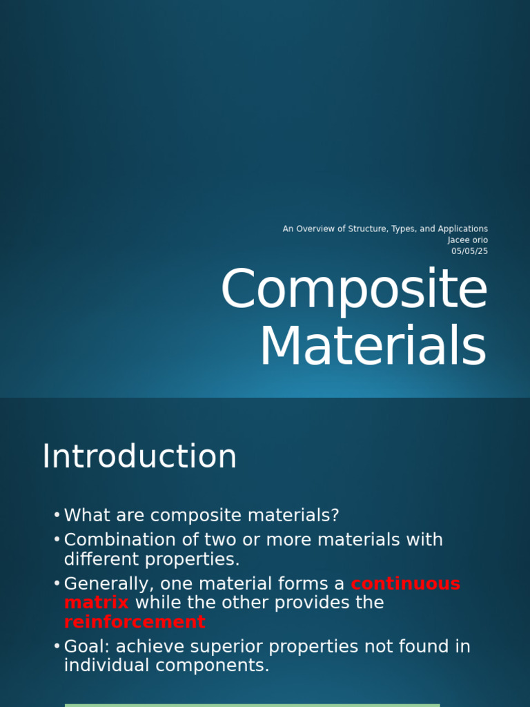 Overview of Composite Materials | PDF
