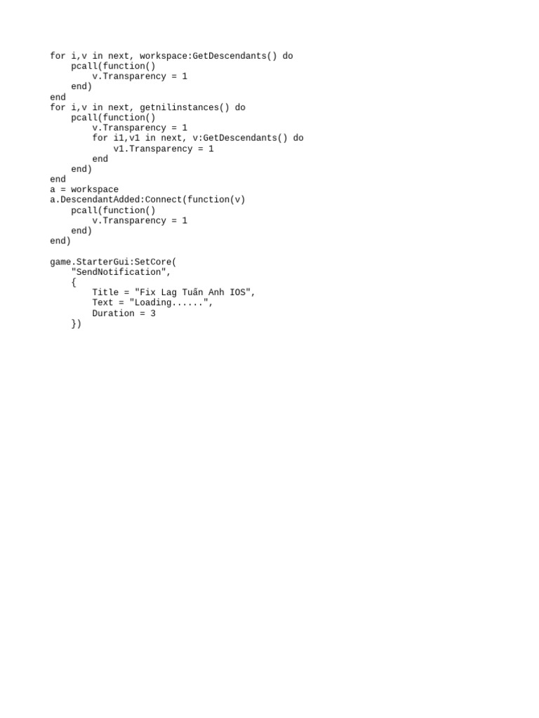 Code Fix Lag Vip | PDF