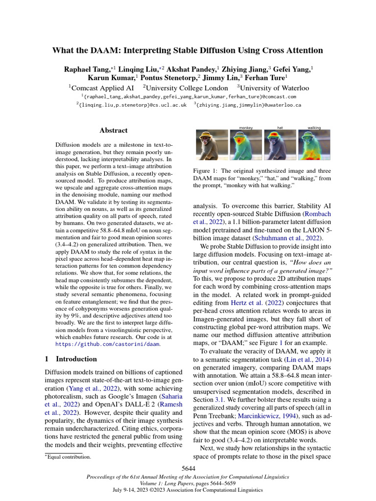 DAAM: Interpreting Stable Diffusion | PDF | Part Of Speech | Image ...