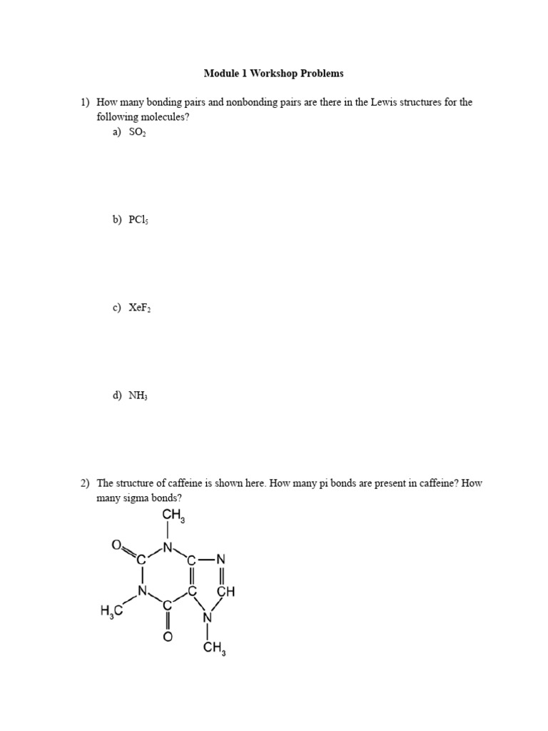 Module 1 Workshop Problems 1 | PDF