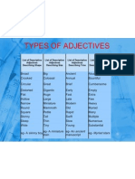 Types of Adjectives: Haga Clic para Modificar El Estilo de Subtítulo Del Patrón