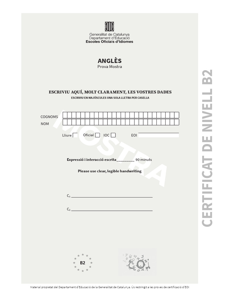B2 English Certification Exam Tasks | PDF