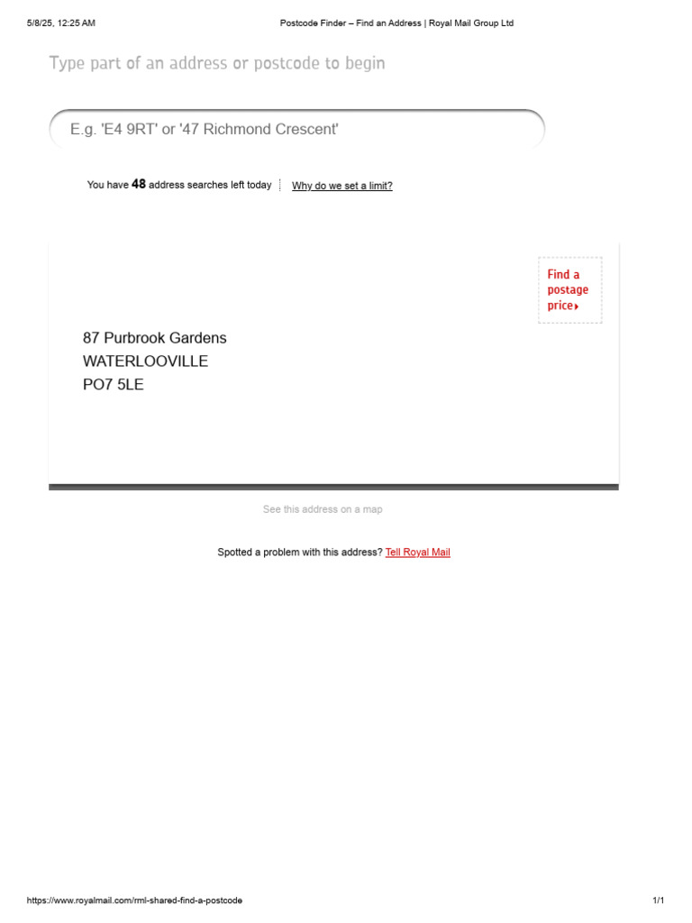 Find Addresses and Postcodes Online | PDF