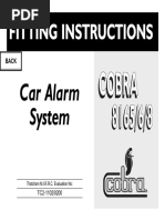 Cobra A4138HF Bridge Full Cat1 Car Alarm /Immobiliser