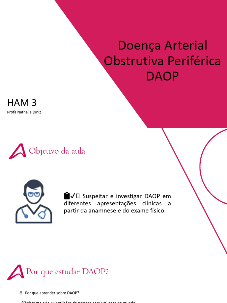 Diagnóstico e Tratamento da DAOP | PDF | Aterosclerose | AVC