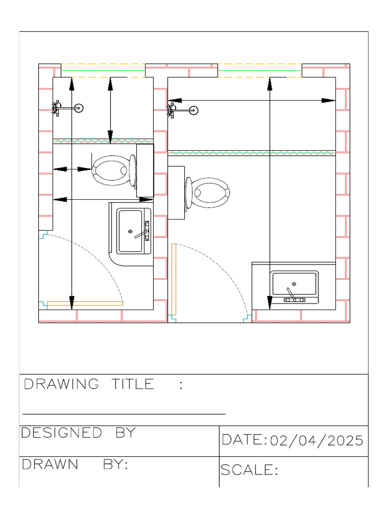 1 Toilet Layout | PDF