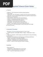 Kavango West Biology Notes | PDF