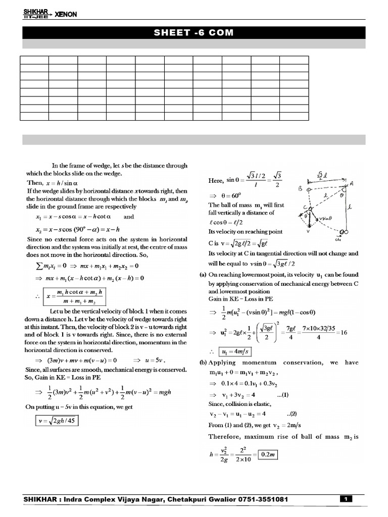 6 Com Solution Pdf