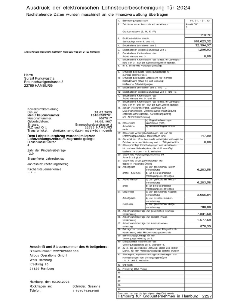 Lohnsteuerbescheinigung 2025 03 04 PDF