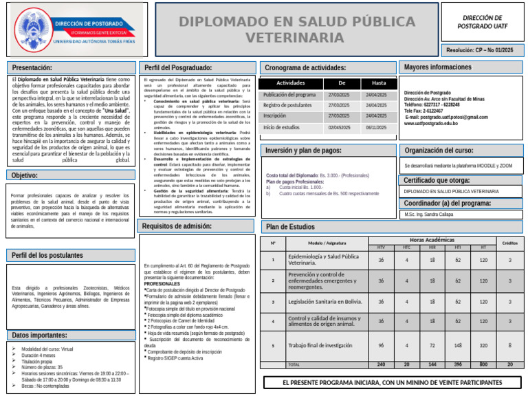 Cartel Salud Publica Veterinaria | PDF | Salud pública | Medicina ...