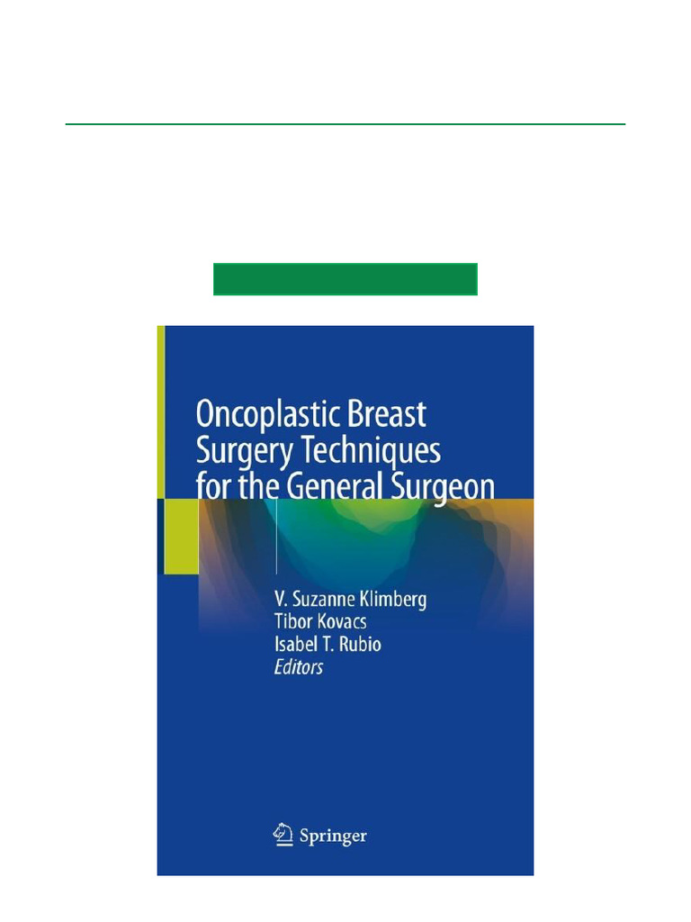 Oncoplastic Breast Surgery Techniques | PDF | Breast Cancer | Mastectomy