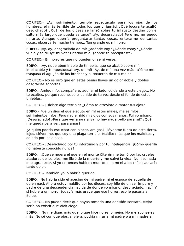 Edipo Rey | PDF | Edipo