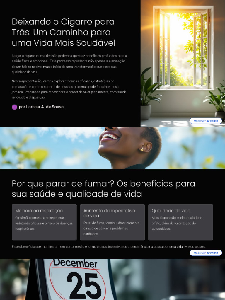 Como Parar de Fumar e Viver Melhor | PDF | Tabagismo | Vício