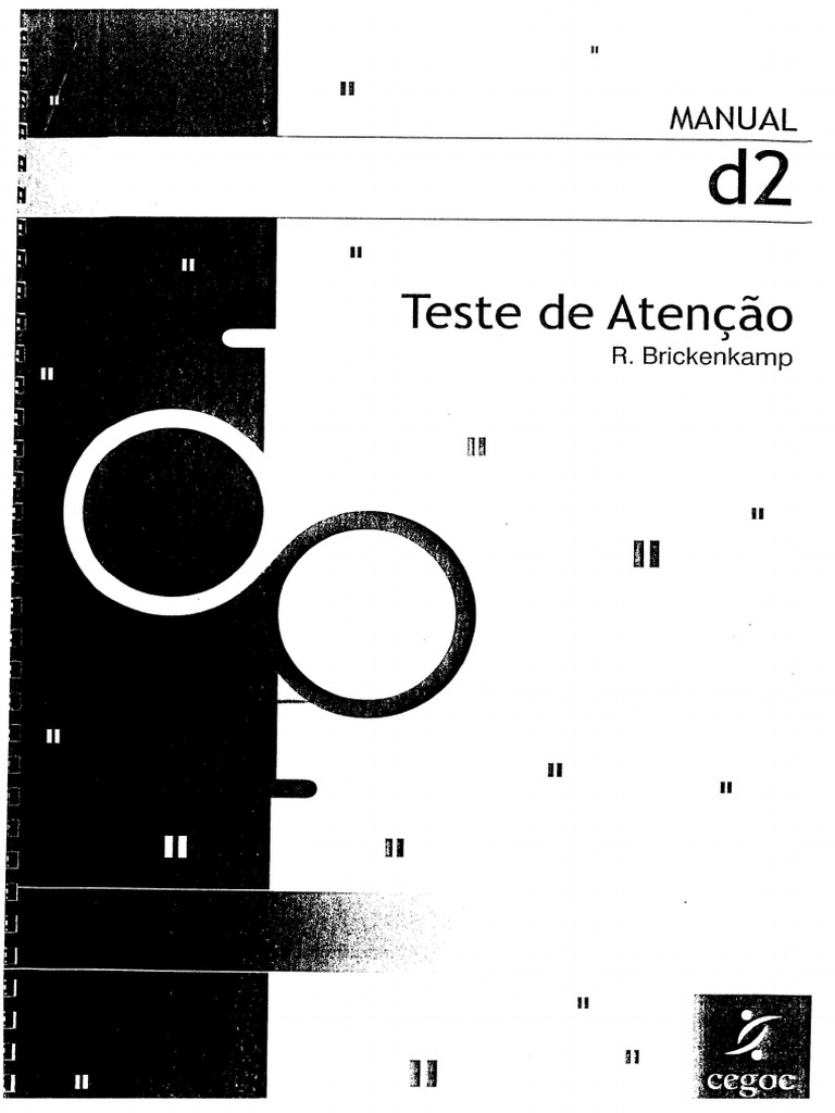 d2 - Teste de Atenção - Manual | PDF