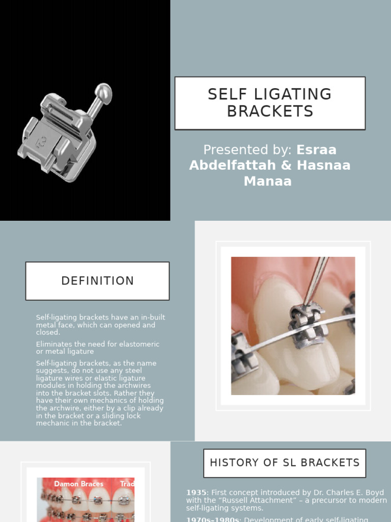 Overview of Self-Ligating Brackets | PDF | Orthodontics | Dentistry ...
