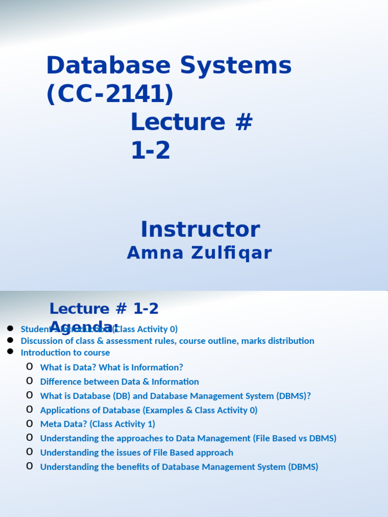 Introduction to Database Systems Course | PDF | Databases | Computer File