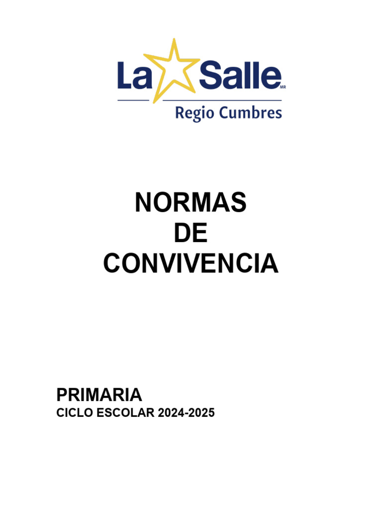 Normas de Convivencia 2024-2025.Docx | PDF | Cristo (título)